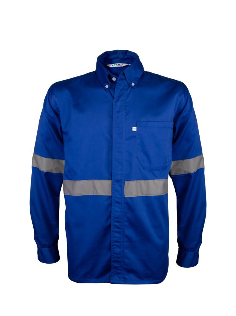 Camisola color azul rey con reflejante - Besto uniformes