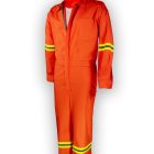 overol color naranja con reflejante