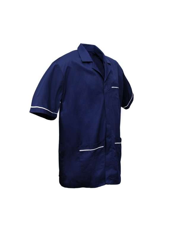 Bata para servicio de limpieza azul marino - Imagen 7