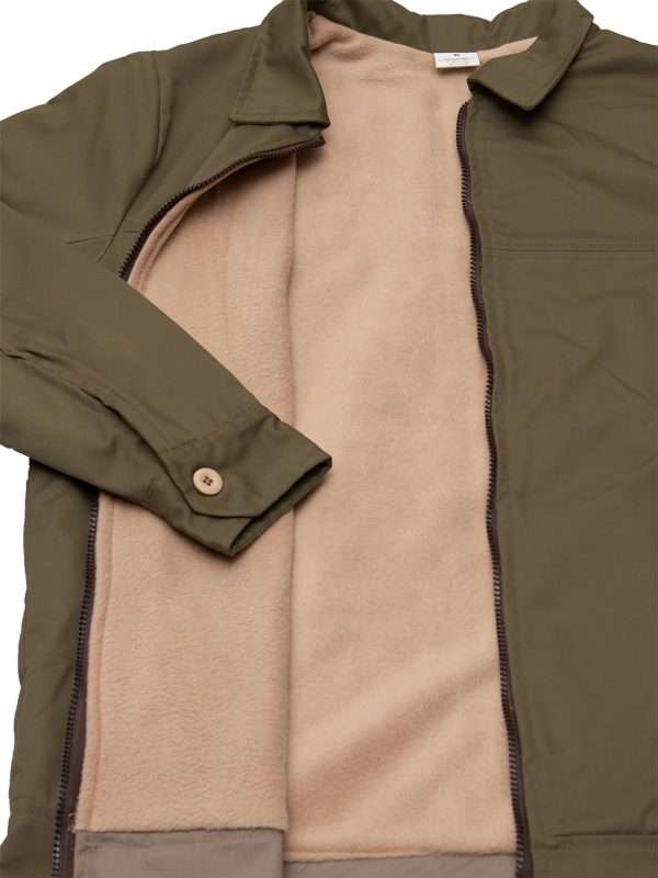 Chamarra gabardina color beige - Imagen 3