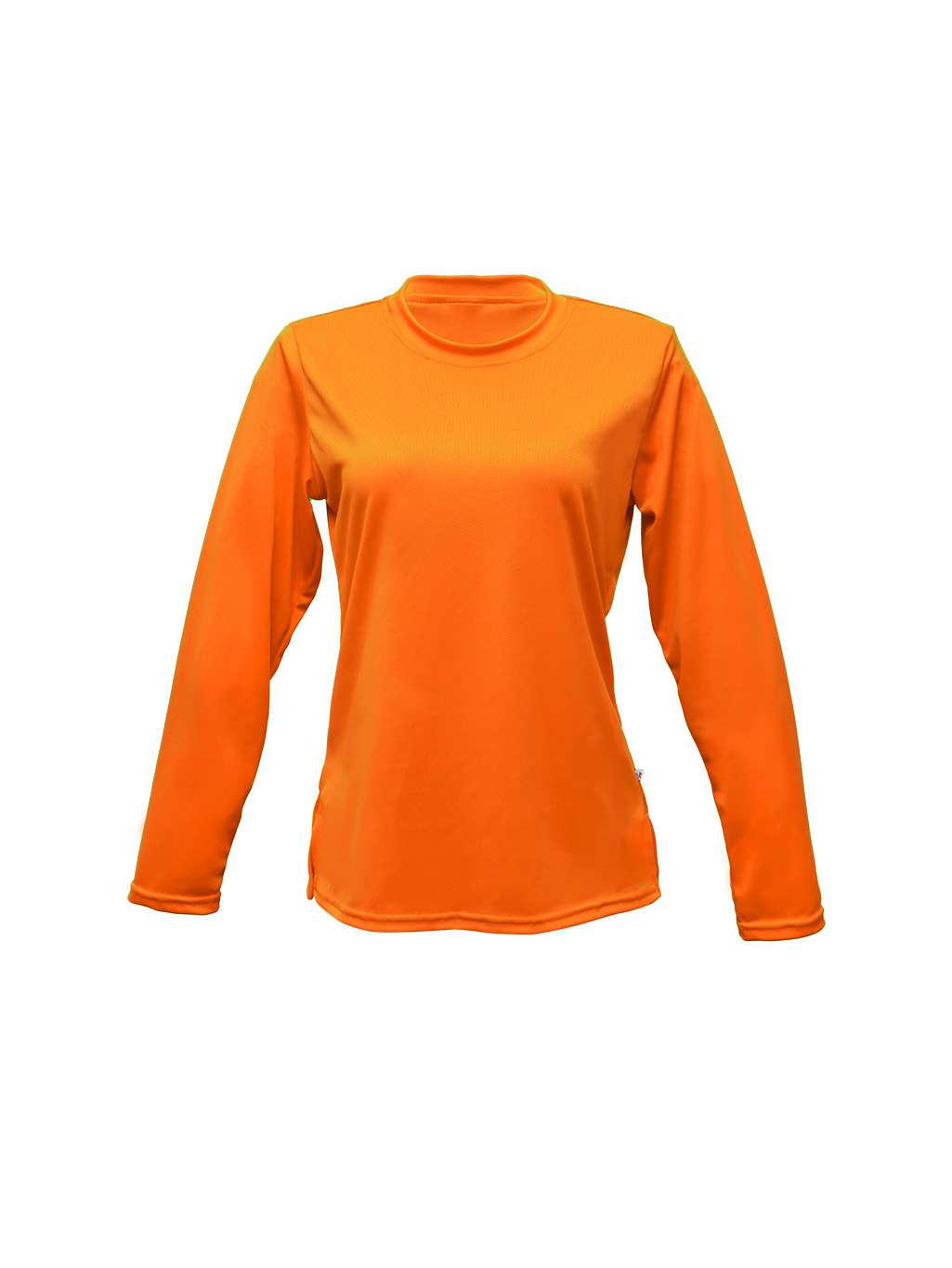 Playera cuello redondo naranja dama dryfit - Imagen 2