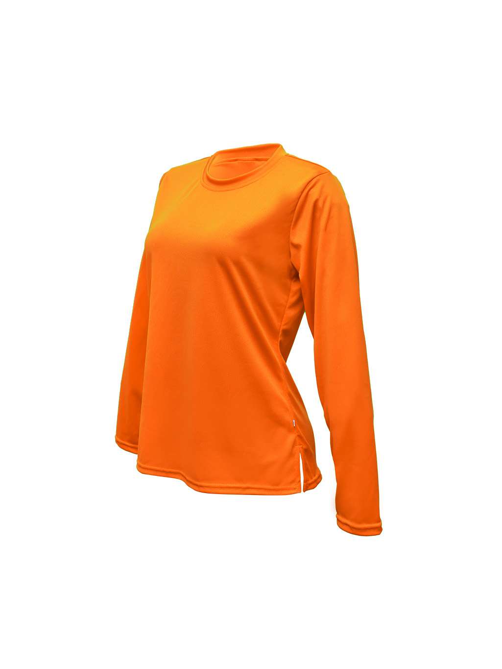 Playera cuello redondo naranja dama dryfit