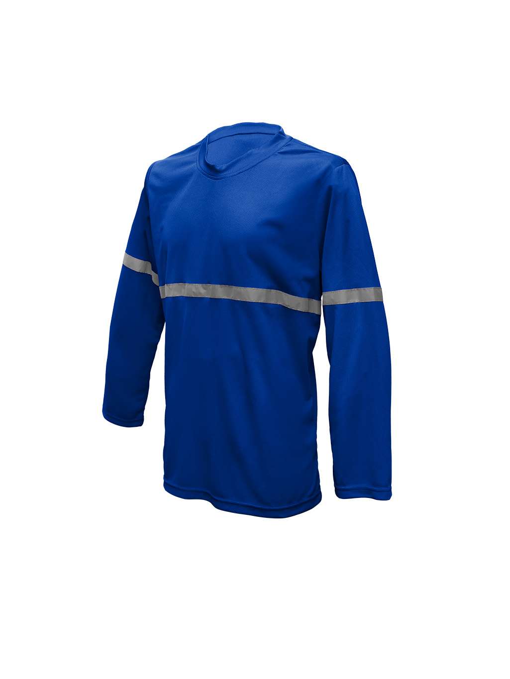 Playera Tipo Dryfit de Alta Visibilidad color azul rey