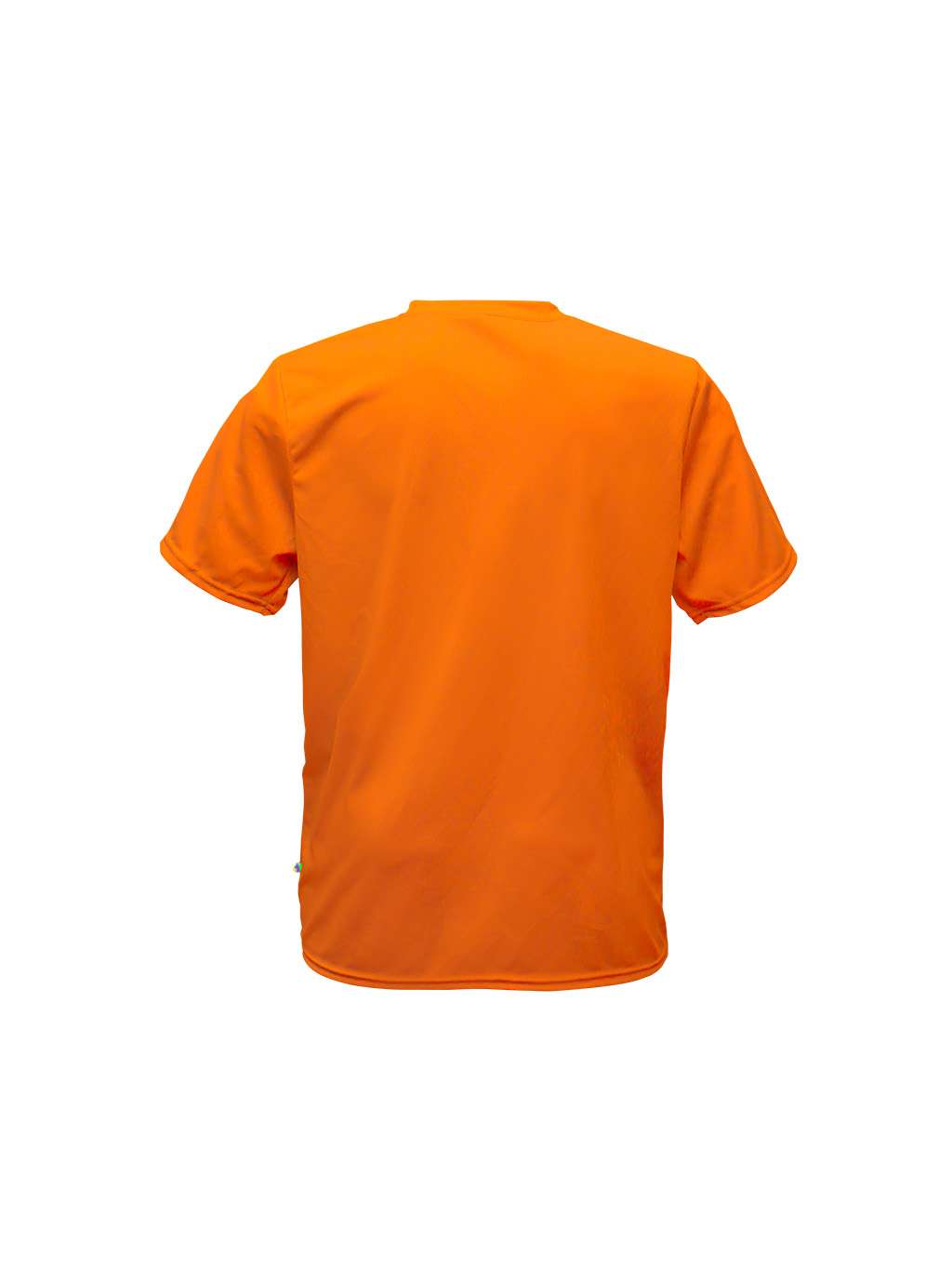 Playera cuello V color naranja caballero - Imagen 3
