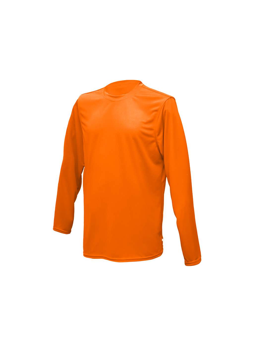 Playera manga larga naranja caballero Dryfit
