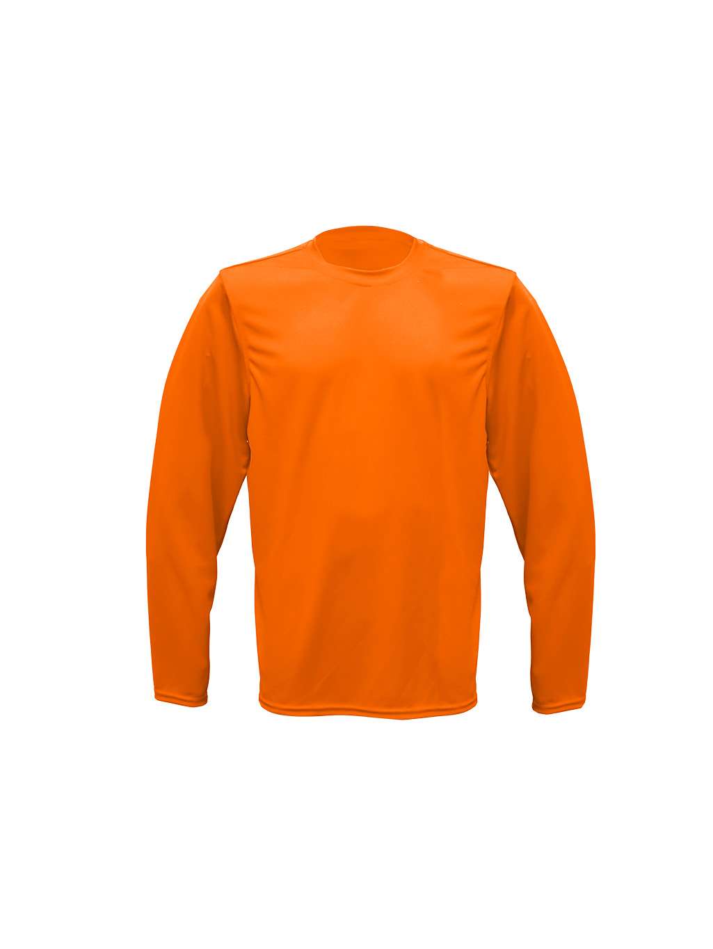 Playera manga larga naranja caballero Dryfit - Imagen 2