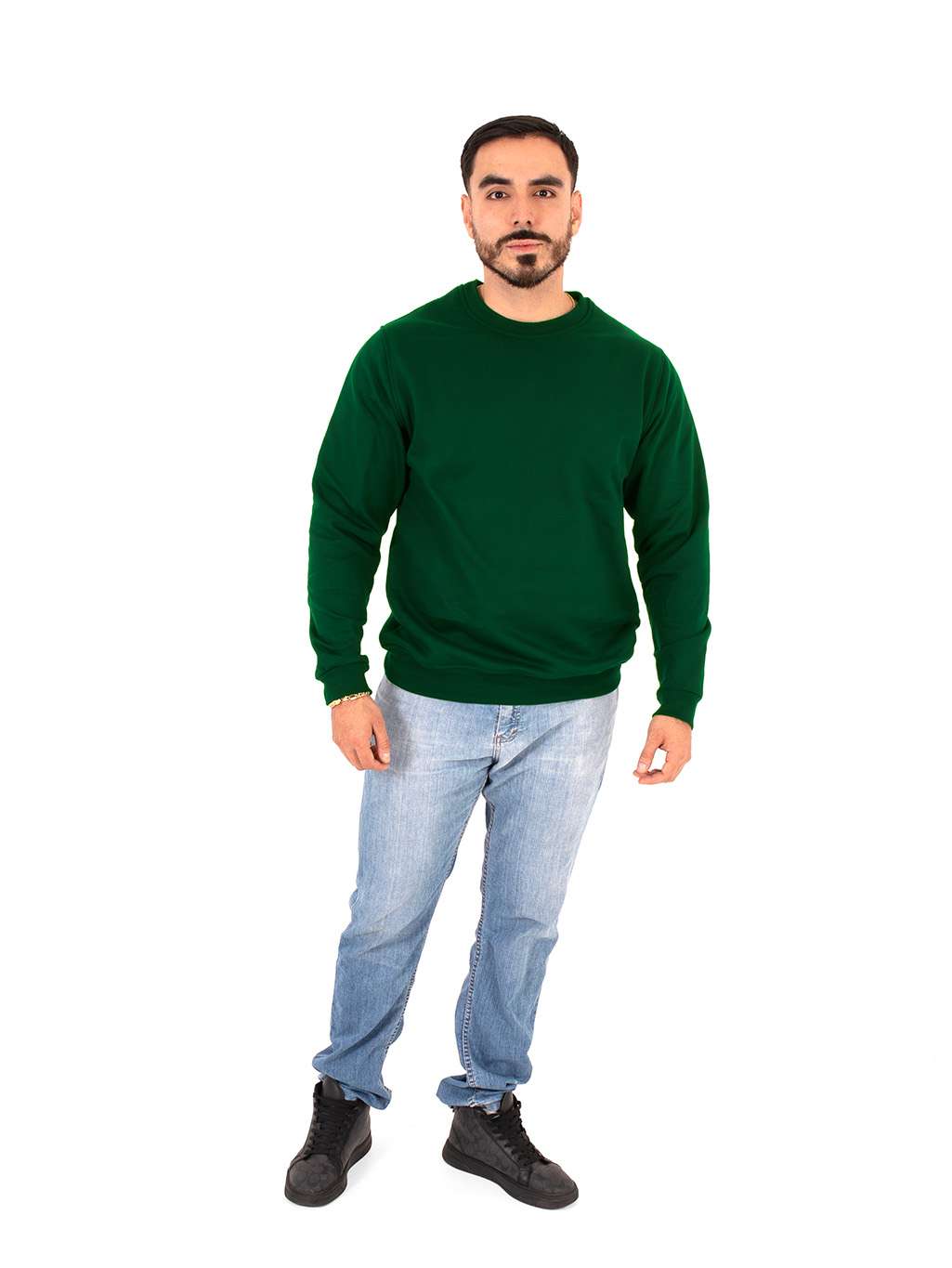 Sudadera PREMIUM caballero color verde - Imagen 5