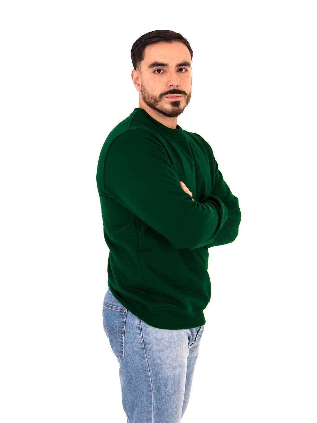 Sudadera PREMIUM caballero color verde - Imagen 6