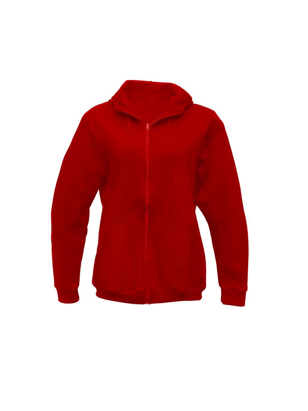 Sudadera PREMIUM con gorro para dama roja - Imagen 2
