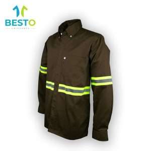 Camisola color verde olivo con reflejante
