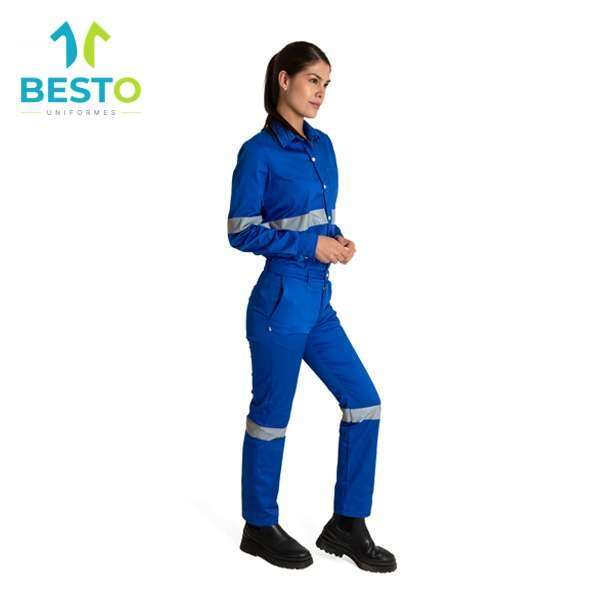 PORTADA PANTALON TIPO DOCKERS REFLEJANTE AZUL REY