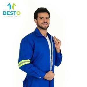 Overol azul rey con reflejante
